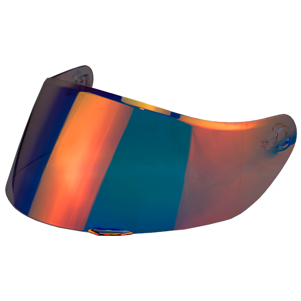 Visor INDUMA 3170/Iridium Rojo RV/Base Transparente