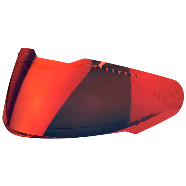 Visor INDUMA 7100/Iridium Rojo RV/Base Transparente