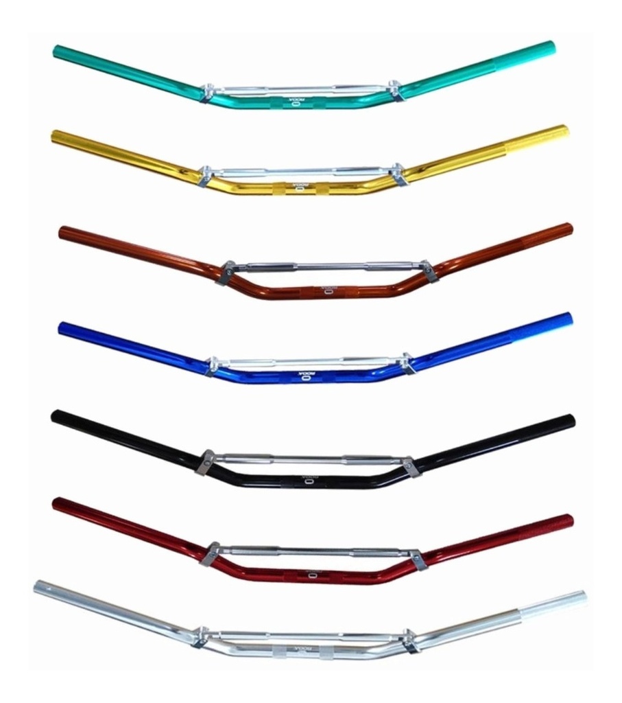 MANUBRIO DE ALUMINIO CON BARRA ESTABILIZADORA/VERDE