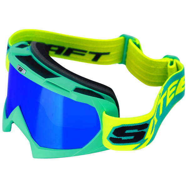 Gafas Cross SHAFT_IR AZ/amarillo neón