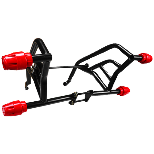 [RF1020] SLIDER 2 TOPES HONDA/XBLADE 160 F/NEGRO-ROJO