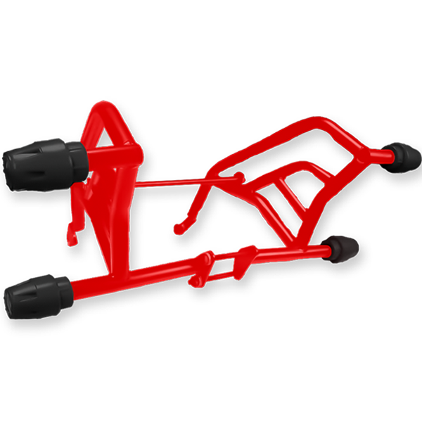 SLIDER 2 TOPES HONDA/CB 160F/ROJO-NEGRO