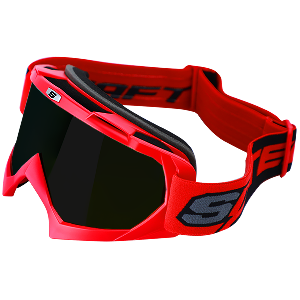 Gafas Cross SHAFT_SM/rojo mate-rojo