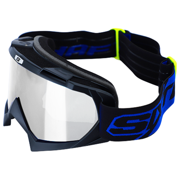 Gafas Cross SHAFT/negro mate-azul