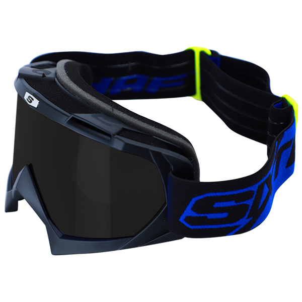 Gafas Cross SHAFT_SM/negro mate-azul