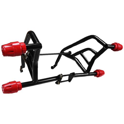 [RF1017] SLIDER 2 TOPES HONDA/CB 160F/NEGRO-ROJO