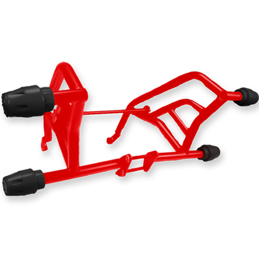 [RF1018] SLIDER 2 TOPES HONDA/CB 160F/ROJO-NEGRO