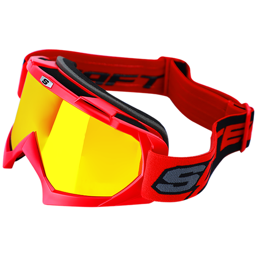 [RF1602] Gafas Cross SHAFT_IR DR/rojo mate-rojo 