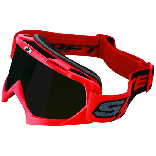 [RF1603] Gafas Cross SHAFT_SM/rojo mate-rojo