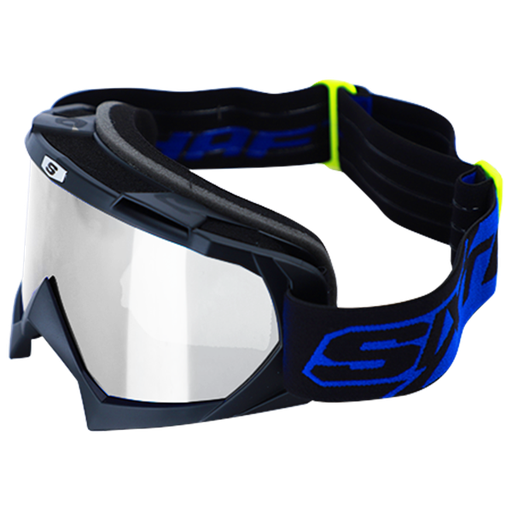 [RF1607] Gafas Cross SHAFT/negro mate-azul